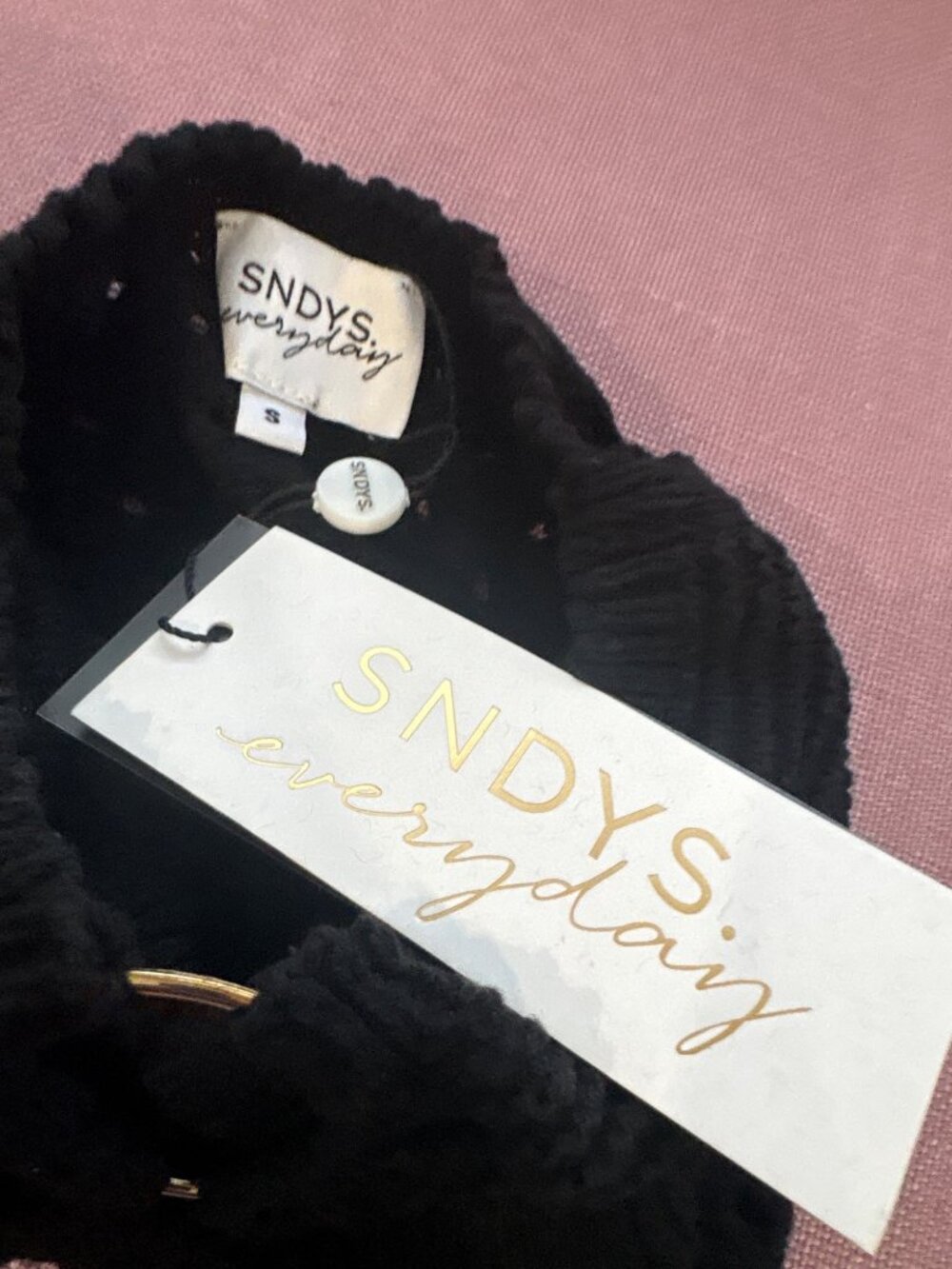 SNDYS X Revolve Whitehaven Top in Black Small New Womens Cut out Cropped Tube Ba - Picture 6 of 8